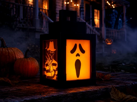 Halloween Lamp Horror Lantern Pack 3D Model