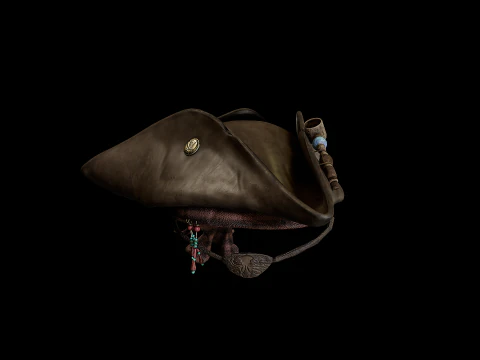 Pirate Hat PBR 3D Model