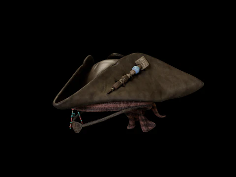 Pirate Hat PBR 3D Model