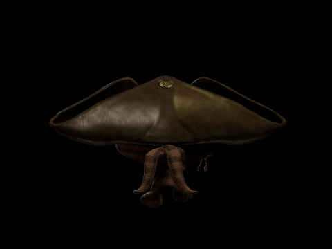 Pirate Hat PBR Modelo 3D