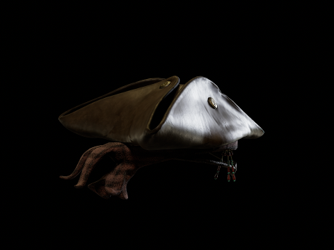 Pirate Hat PBR Modelo 3D