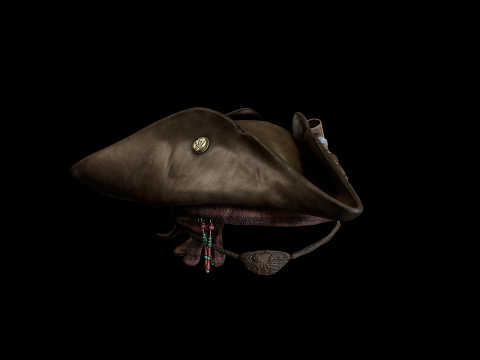 Pirate Hat PBR Modelo 3D