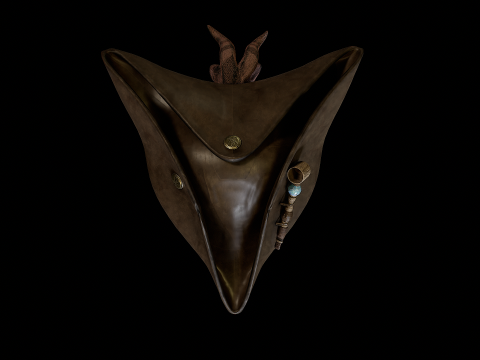 Pirate Hat PBR Modelo 3D