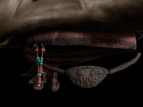 Pirate Hat PBR Modelo 3D