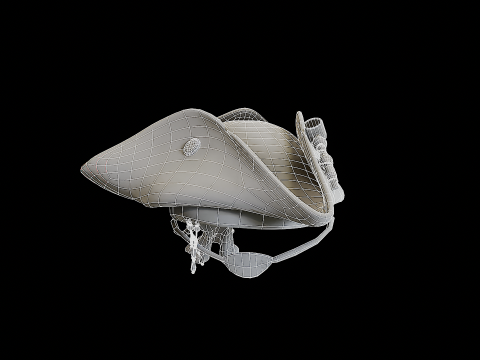 Pirate Hat PBR Modelo 3D