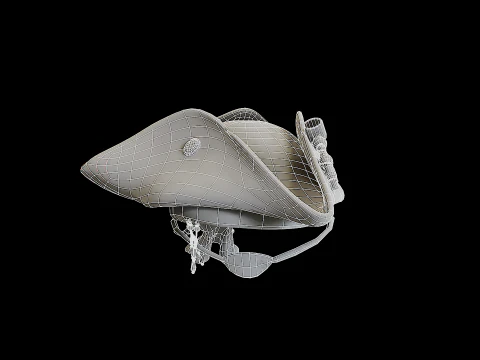 Pirate Hat PBR 3D Model