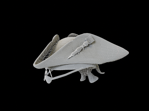 Pirate Hat PBR Modelo 3D