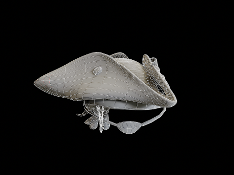 Pirate Hat PBR Modelo 3D