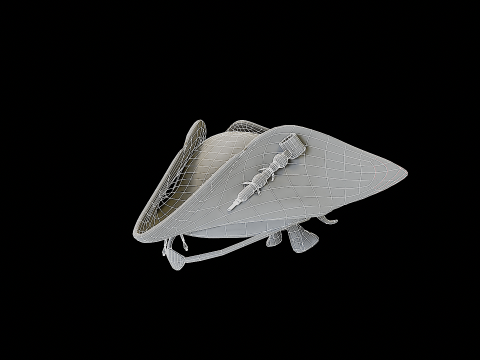 Pirate Hat PBR Modelo 3D