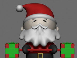 santa claus training 3D 模型