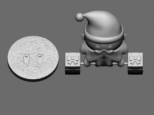 santa claus training 3D Model