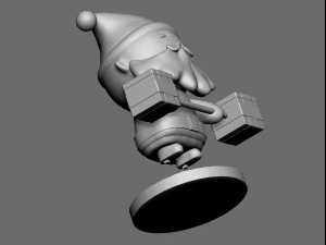 santa claus training 3D Model