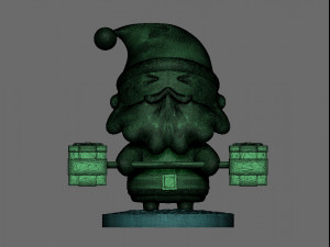 santa claus training 3D 模型