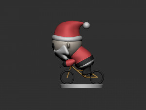santa claus bike 3D Model