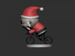 santa claus bike 3D Model