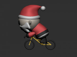 santa claus bike 3D Model