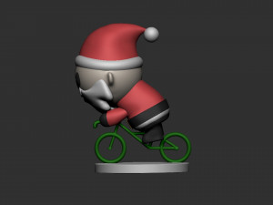 santa claus bike 3D Model