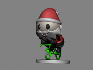 santa claus bike 3D Model