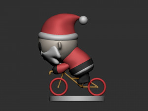 santa claus bike 3D Model