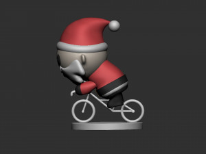 santa claus bike 3D Model