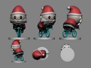 santa claus bike 3D Model