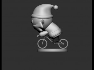 santa claus bike 3D Model