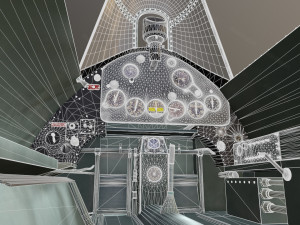 f4f wildcat cockpit 3D Модель