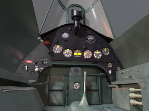 f4f wildcat cockpit 3D Модель