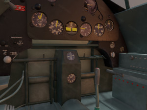 f4f wildcat cockpit 3D Модель