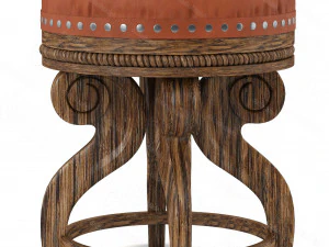 lederen kruk 3D Model