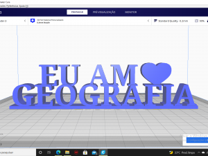 i love geography 3D Print Model