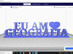 i love geography 3D Print Model