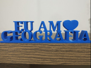 i love geography 3D Print Model
