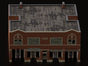 10 IN 1 BUILDINGS LOW POLY GAME READY 3D 모델