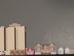 10 IN 1 BUILDINGS LOW POLY GAME READY 3D Model