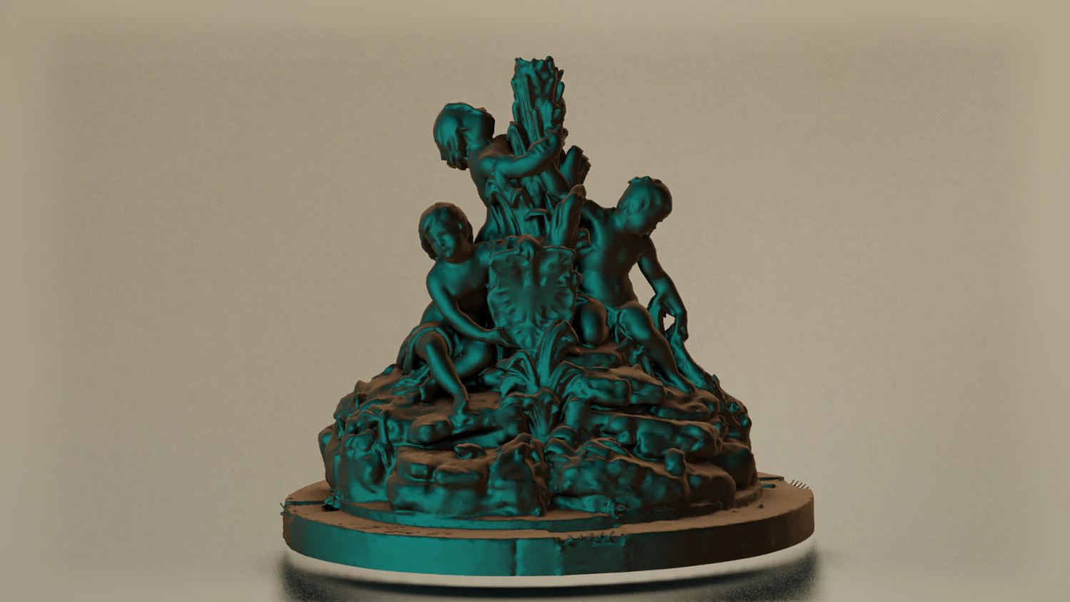 EST&Aacute;TUA DA FONTE DE BRNO MODELO 3D JOGO PRONTO Modelo 3D .c4d .max .obj .3ds .fbx .stl .blend 