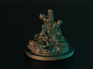 BRNO FOUNTAIN STATUE 3D MODEL GAME READY Model 3D
