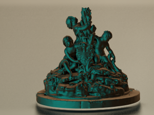 BRNO FOUNTAIN STATUE 3D MODEL GAME READY Model 3D