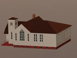 BUILDING GAME READY LOW POLY 3D Model