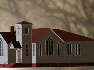 BUILDING GAME READY LOW POLY 3D Model