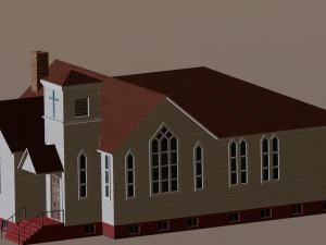 BUILDING GAME READY LOW POLY 3D Model