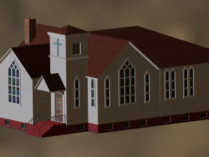 BUILDING GAME READY LOW POLY 3D 模型