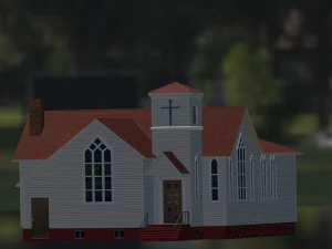 BUILDING GAME READY LOW POLY 3D Model
