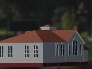 BUILDING GAME READY LOW POLY 3D Model