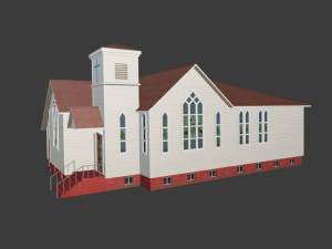 BUILDING GAME READY LOW POLY 3D 模型