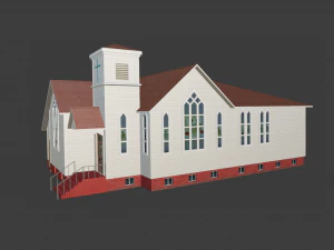 BUILDING GAME READY LOW POLY 3D Model