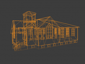 BUILDING GAME READY LOW POLY 3D 模型