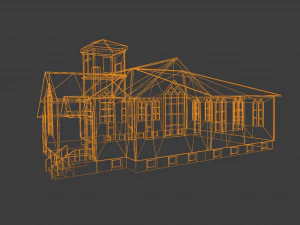 BUILDING GAME READY LOW POLY 3D Model