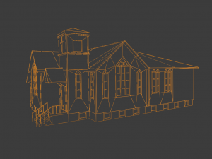 BUILDING GAME READY LOW POLY 3D 模型
