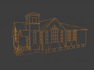 BUILDING GAME READY LOW POLY 3D Model